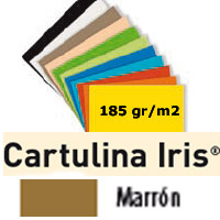 CARTULINA MARRON 185gr. 50x65 cm