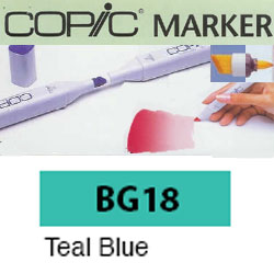 ROTULADOR <b>COPIC MARKER 'BG18' TEAL BLUE</b>