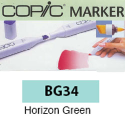 ROTULADOR <b>COPIC MARKER 'BG34' HORIZON GREEN</b>