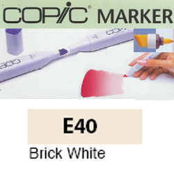 ROTULADOR <b>COPIC MARKER 'E40' BRICK WHITE</b>