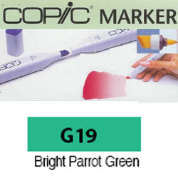 ROTULADOR <b>COPIC MARKER 'G19' BRIGHT PARROT GREEN</b>