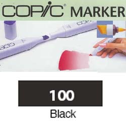 ROTULADOR <b>COPIC MARKER '100' BLACK</b>