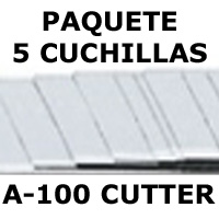 PAQUETE 5 CUCHILLAS A100 'CUTTER'