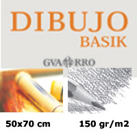 PAPEL DE DIBUJO BASIK 150gr. ALISADO, 50x70 cm