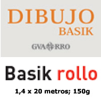 ROLLO DE PAPEL BASIK GUARRO 130gr. 1,40x20m.